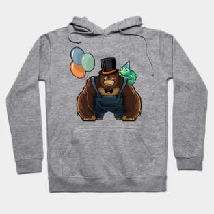 Monkey and Chameleon Party Time Hoodie